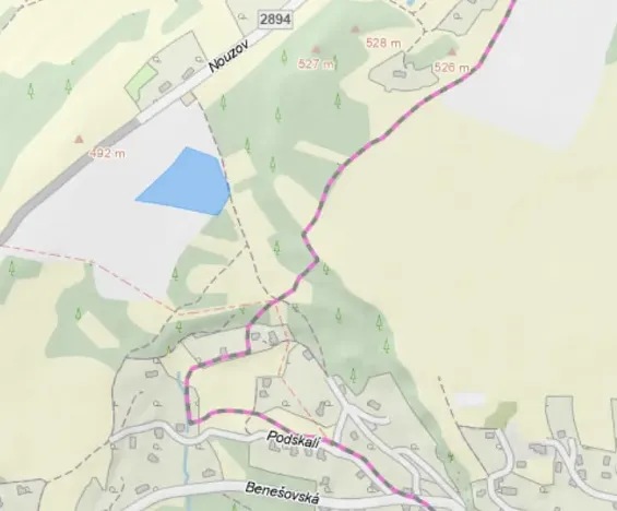 Prodej pole, Semily, Nouzov, 4844 m2