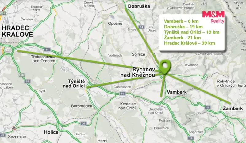 Prodej bytu 2+1, Rychnov nad Kněžnou, Sokolovská, 56 m2