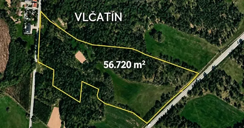 Prodej pozemku pro bydlení, Vlčatín, 56720 m2