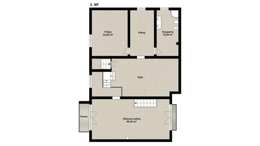 Prodej rodinného domu, Černolice, Ke dvoru, 375 m2