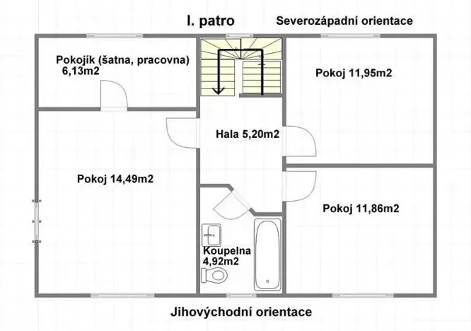 Pronájem rodinného domu, Jesenice, Albatrosová, 112 m2