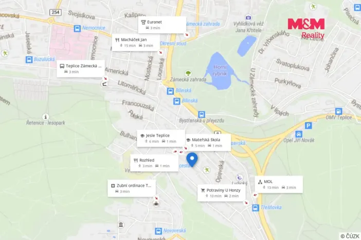 Prodej bytu 2+kk, Teplice, Slovenská, 44 m2