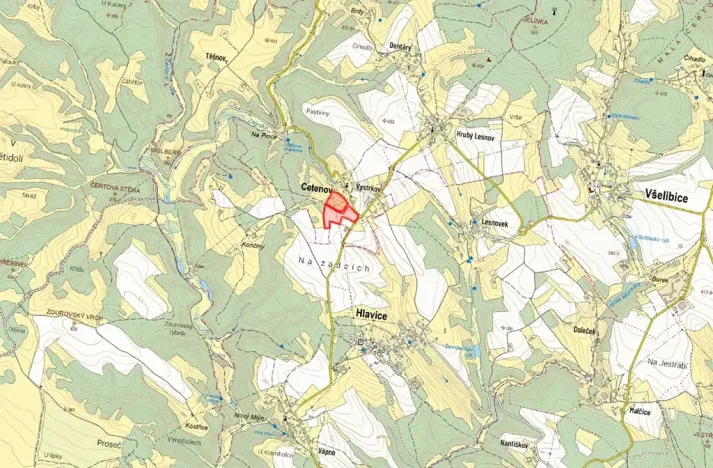 Prodej pole, Cetenov, 26253 m2