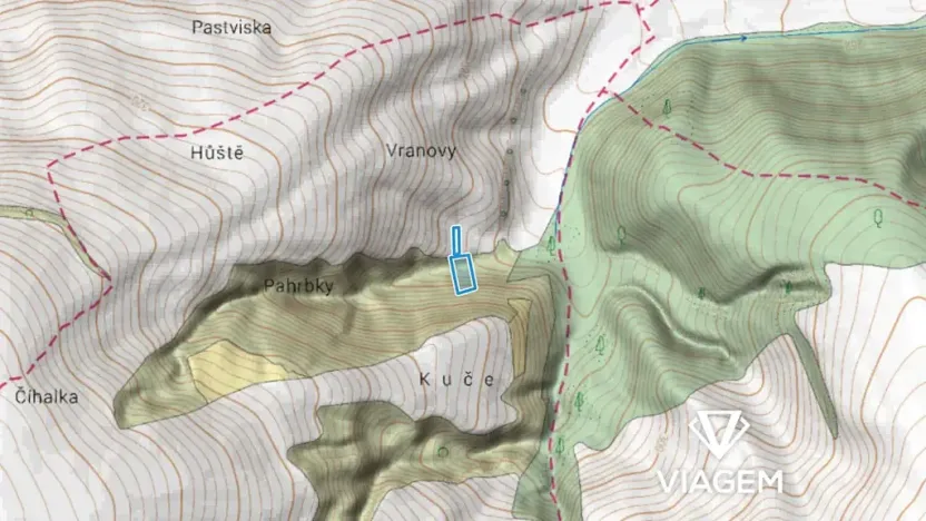 Prodej podílu pole, Újezdec, 982 m2