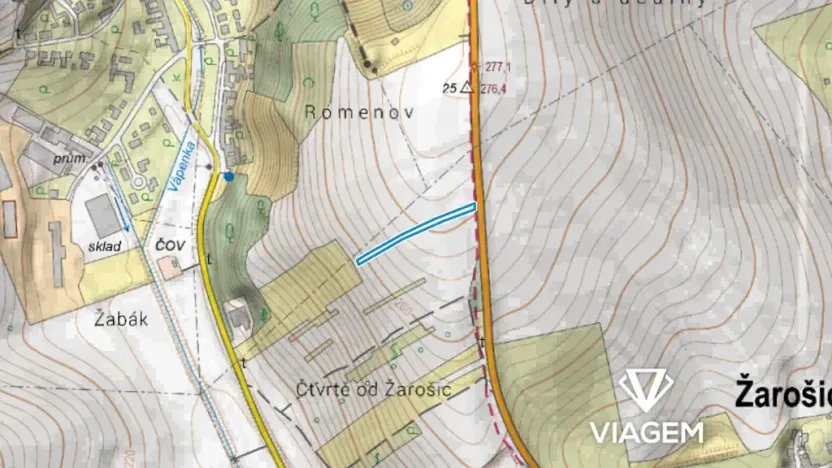Prodej pole, Uhřice, 1447 m2