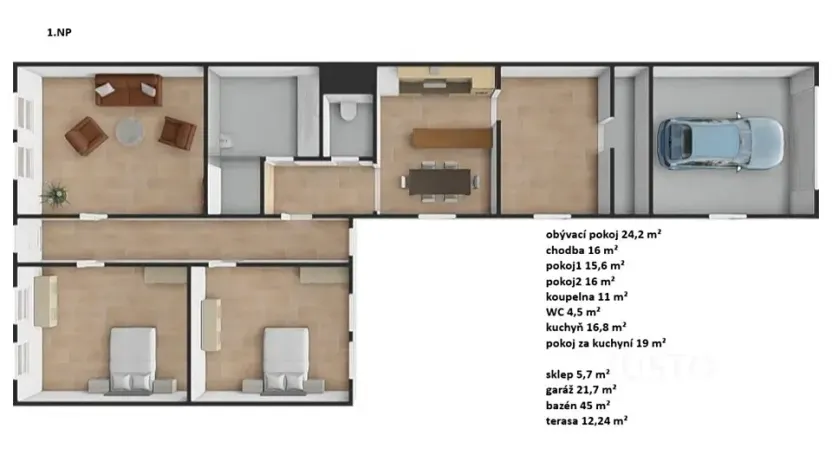 Prodej rodinného domu, Mělník, Kokořínská, 250 m2