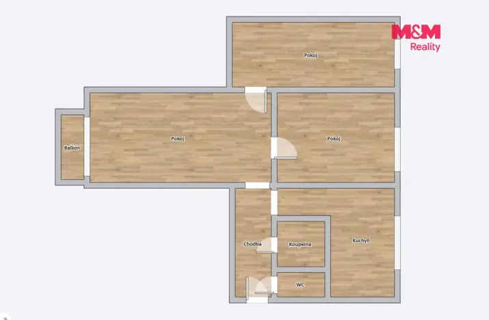 Prodej bytu 3+1, Podbořany, Alšova, 62 m2