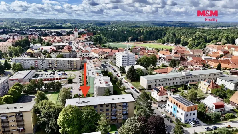 Prodej bytu 2+1, Blatná, Nerudova, 45 m2