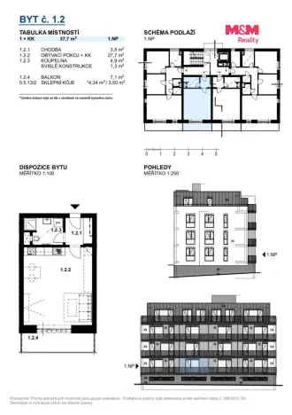 Prodej bytu 1+kk, Rokycany, Vysoký průhon, 50 m2