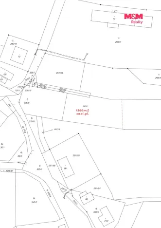 Prodej pozemku pro bydlení, Bácovice, 1600 m2