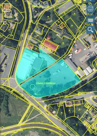 Pronájem komerčního pozemku, Liberec, Jablonecká, 2400 m2