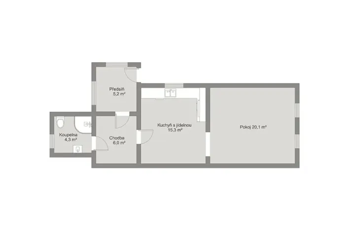 Prodej rodinného domu, Velký Osek, Revoluční, 50 m2