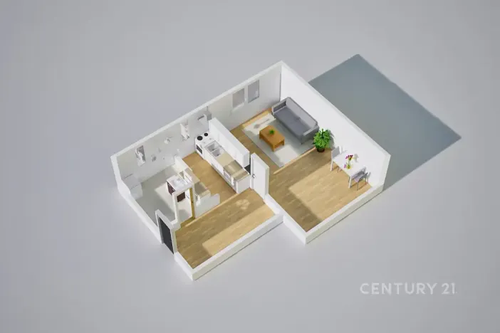 Pronájem bytu 1+1, Děčín, Růžová, 35 m2
