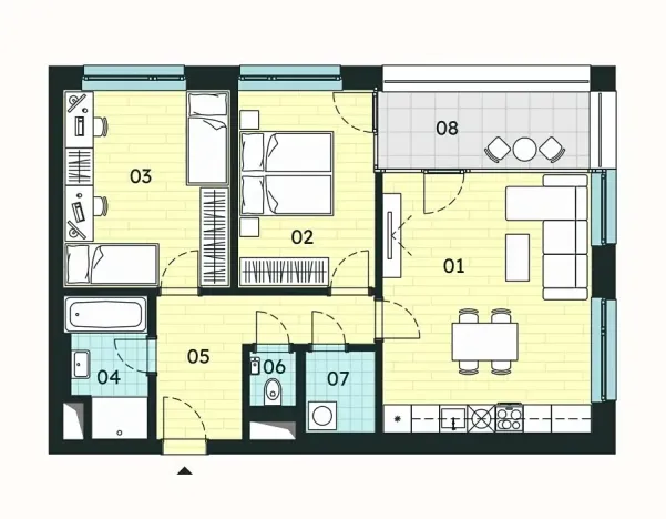 Prodej bytu 3+kk, Znojmo, 70 m2