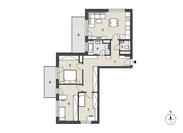 Prodej bytu 4+kk, Praha - Radotín, náměstí Osvoboditelů, 97 m2