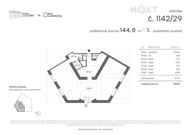 Prodej obchodního prostoru, Praha - Strašnice, Čestlická, 144 m2