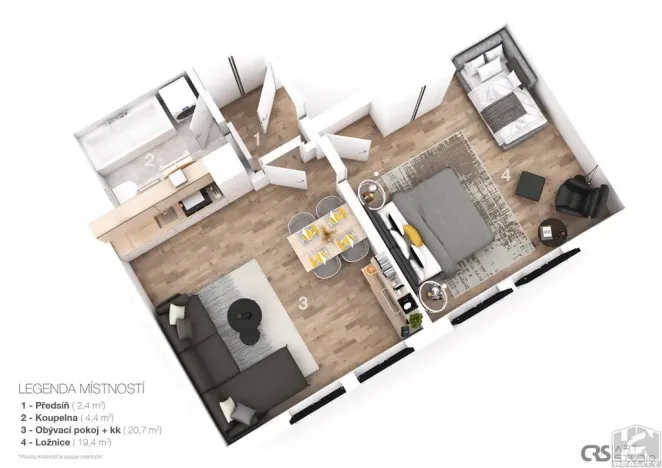 Prodej bytu 2+kk, Vítkovice, 50 m2