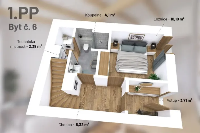 Prodej bytu 2+kk, Jablonec nad Nisou, Revoluční, 51 m2