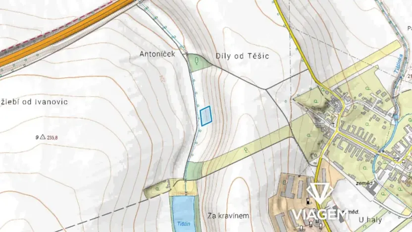 Prodej pole, Tištín, 2309 m2