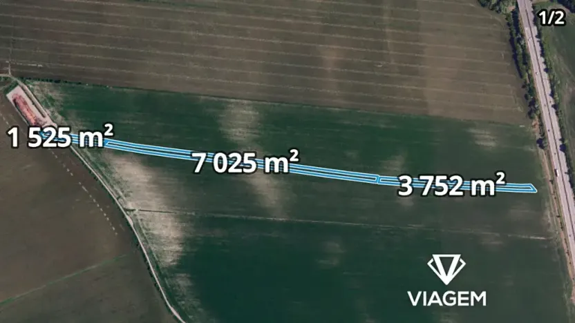Prodej podílu pole, Nosislav, 2055 m2