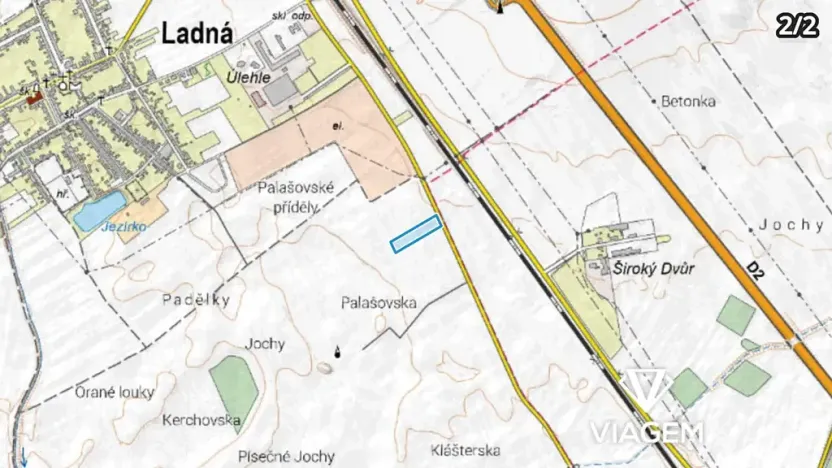Prodej podílu pole, Ladná, 3109 m2