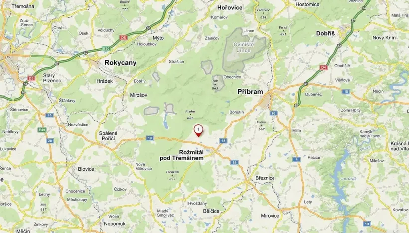 Prodej pozemku, Věšín, 5968 m2