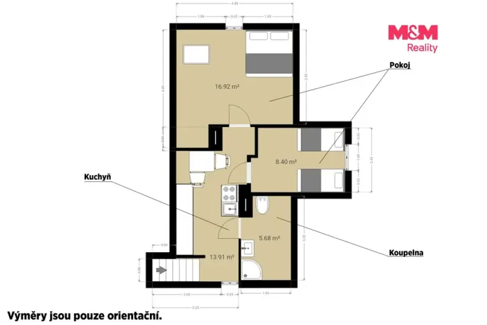 Pronájem bytu 2+kk, Nýrsko, Šmilovského, 72 m2