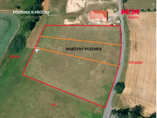 Prodej pozemku pro bydlení, Klimkovice, Fonovická, 2000 m2