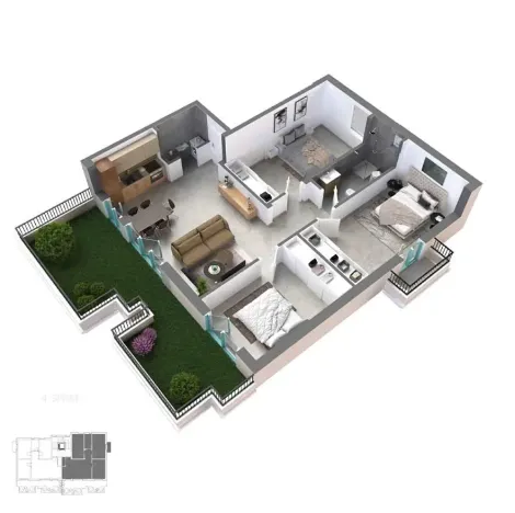 Prodej bytu 3+kk, Dobrota, Černá Hora, 104 m2