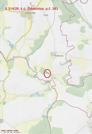 Prodej lesa, Čáslavsko, 3140 m2