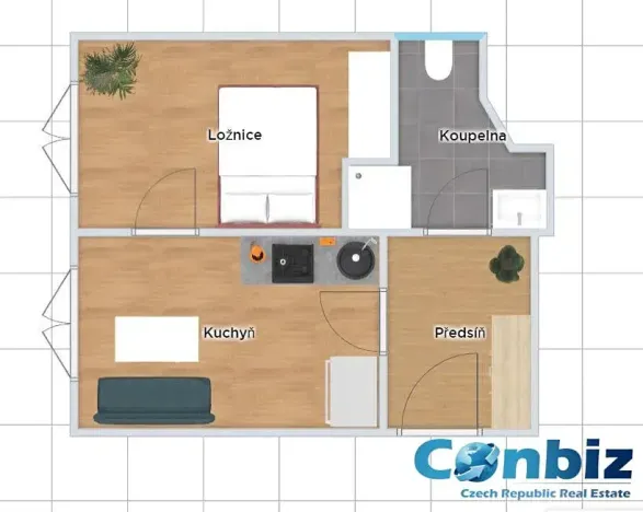 Prodej bytu 2+kk, Praha - Holešovice, Jirečkova, 39 m2