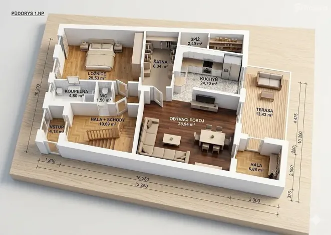 Prodej rodinného domu, Mokrá-Horákov, 365 m2