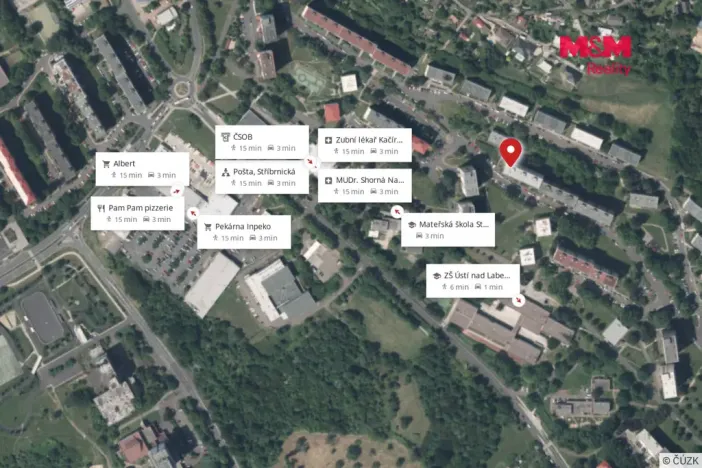 Prodej bytu 3+1, Ústí nad Labem - Severní Terasa, Jizerská, 69 m2