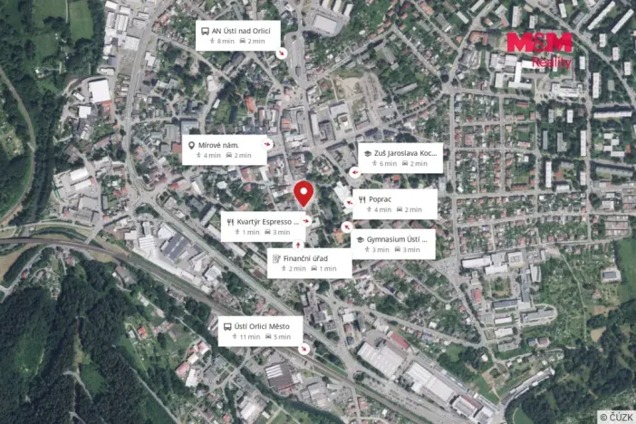 Pronájem obchodního prostoru, Ústí nad Orlicí, T. G. Masaryka, 28 m2