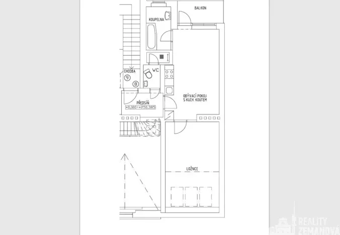 Pronájem bytu 2+kk, Praha - Vršovice, Estonská, 54 m2