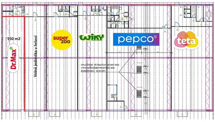Pronájem obchodního prostoru, Pelhřimov, Průběžná, 220 m2