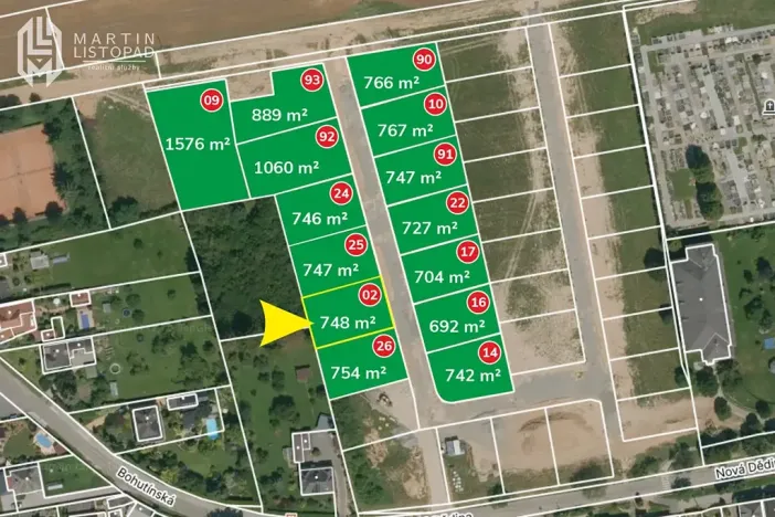 Prodej pozemku pro bydlení, Bludov, Nová dědina, 748 m2