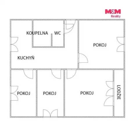 Prodej bytu 4+1, Krupka - Maršov, Karla Čapka, 93 m2