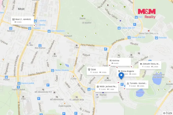 Prodej bytu 3+1, Most, Františka Malíka, 68 m2