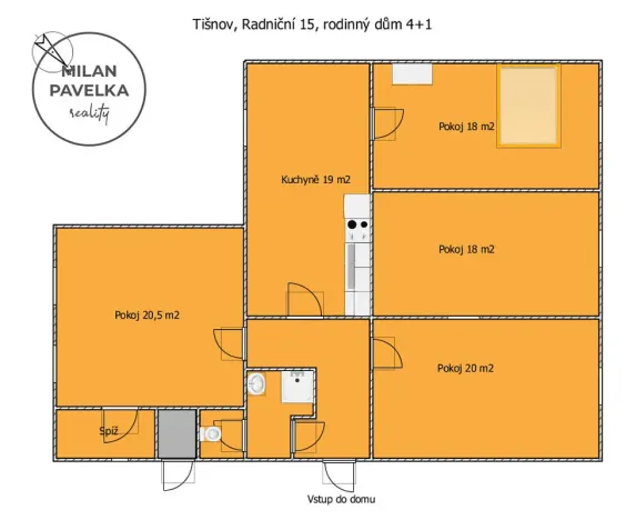 Prodej rodinného domu, Tišnov, Radniční, 115 m2