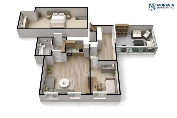 Prodej bytu 3+kk, Šternberk, Farní, 70 m2