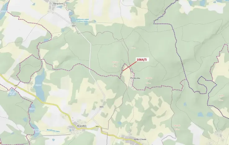 Dražba lesa, Volfířov, 48 m2