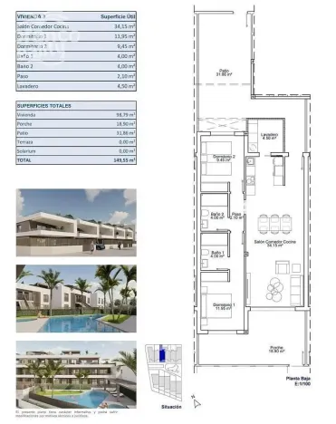 Prodej bytu 3+kk, Pilar de La Horadada, Alicante, Španělsko, 98 m2