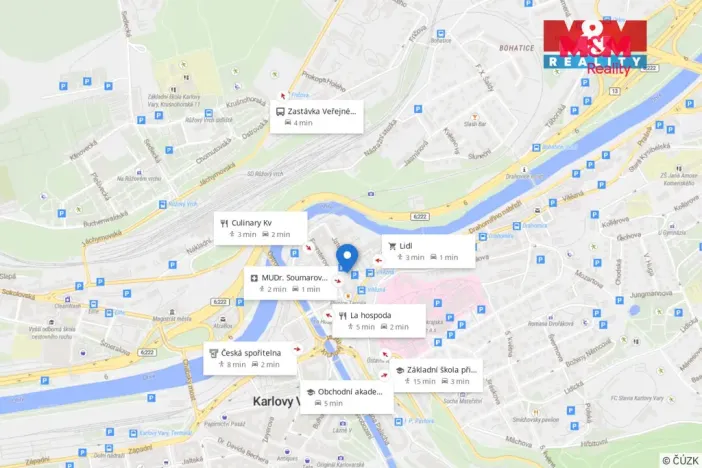 Prodej bytu 1+1, Karlovy Vary, K. Čapka, 36 m2