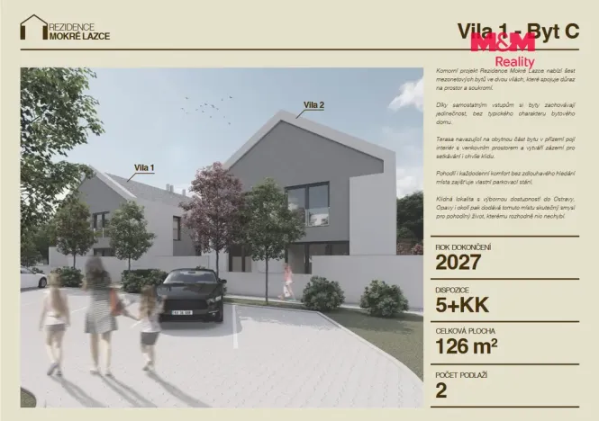 Prodej atypického bytu, Mokré Lazce, Generála Vlachého, 126 m2