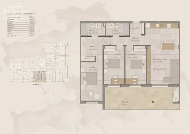 Prodej bytu 4+kk, Torre Pacheco, Murcia, Španělsko, 112 m2