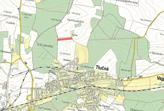 Prodej pole, Tlučná, 10152 m2