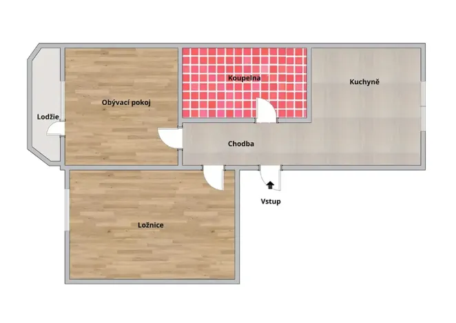 Prodej bytu 2+1, Hodonín, 60 m2