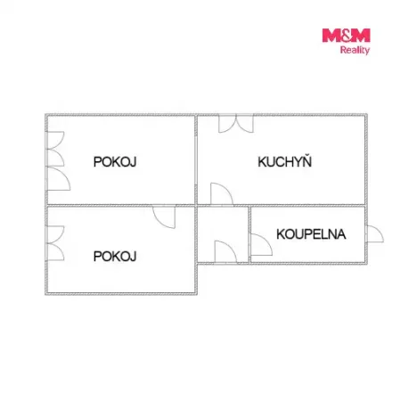 Pronájem bytu 2+1, Ostrava - Hrabůvka, Dvouletky, 50 m2