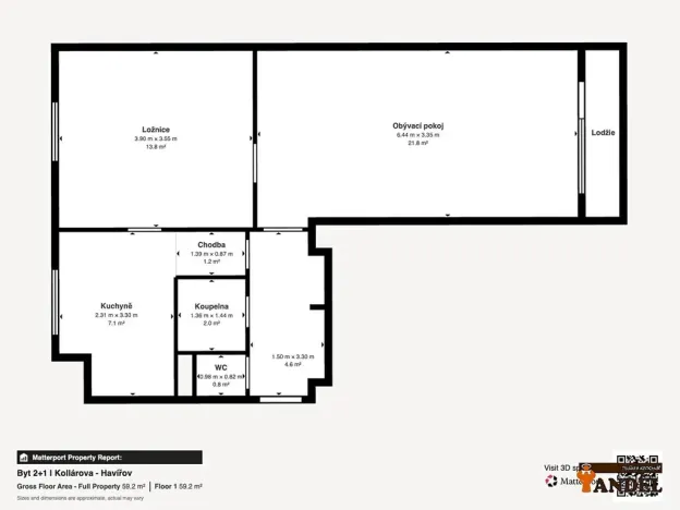 Prodej bytu 2+1, Havířov, Kollárova, 54 m2